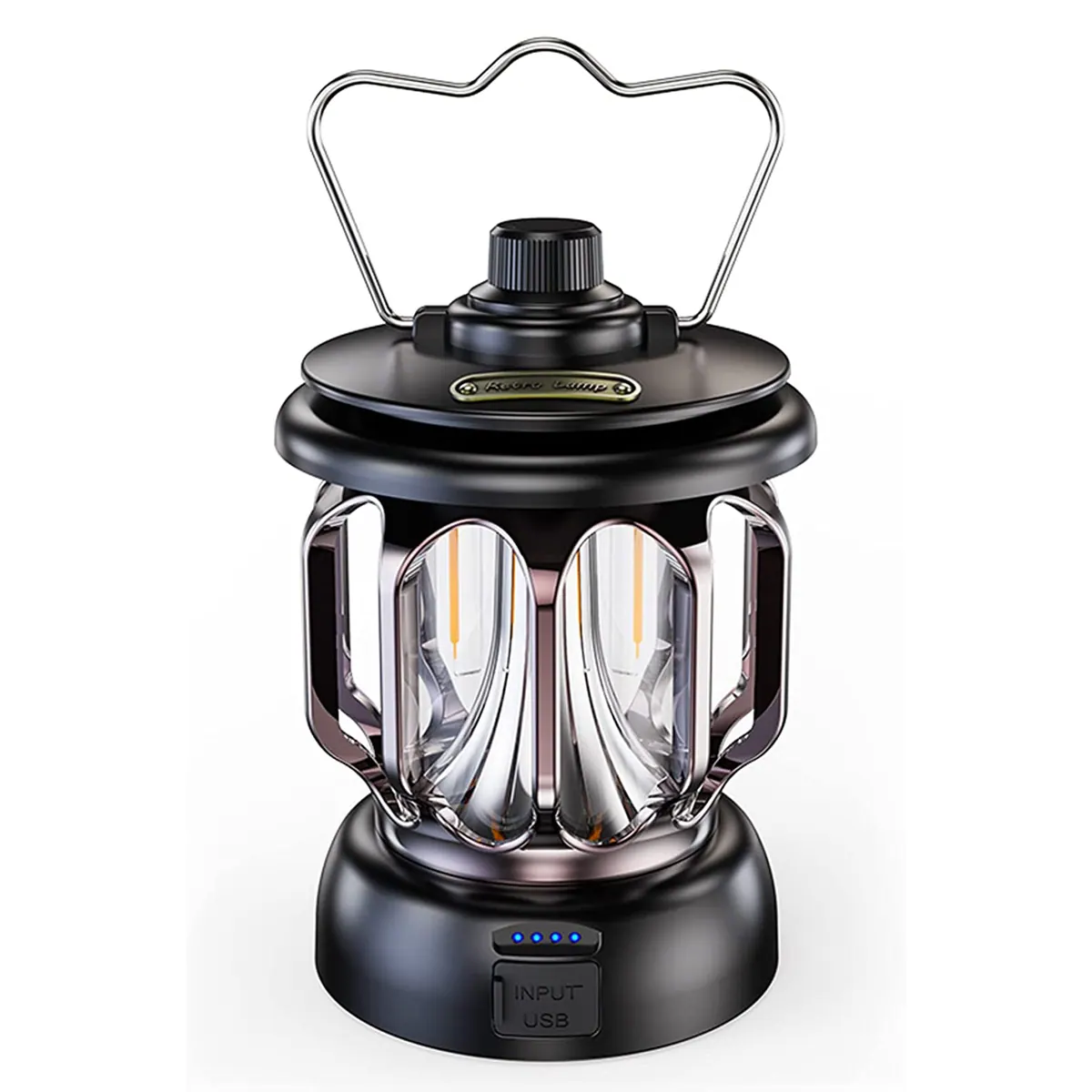 Retro Lamppu – Ladattava LED-lyhty