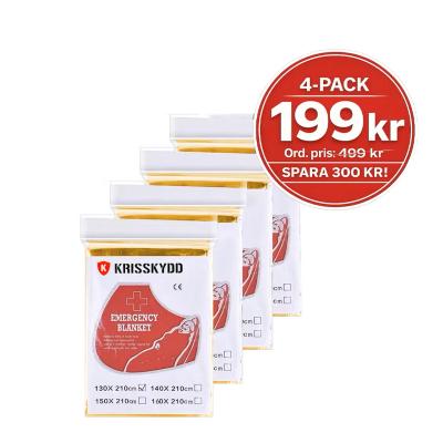 Hätäpeitto Hopea 4 kpl