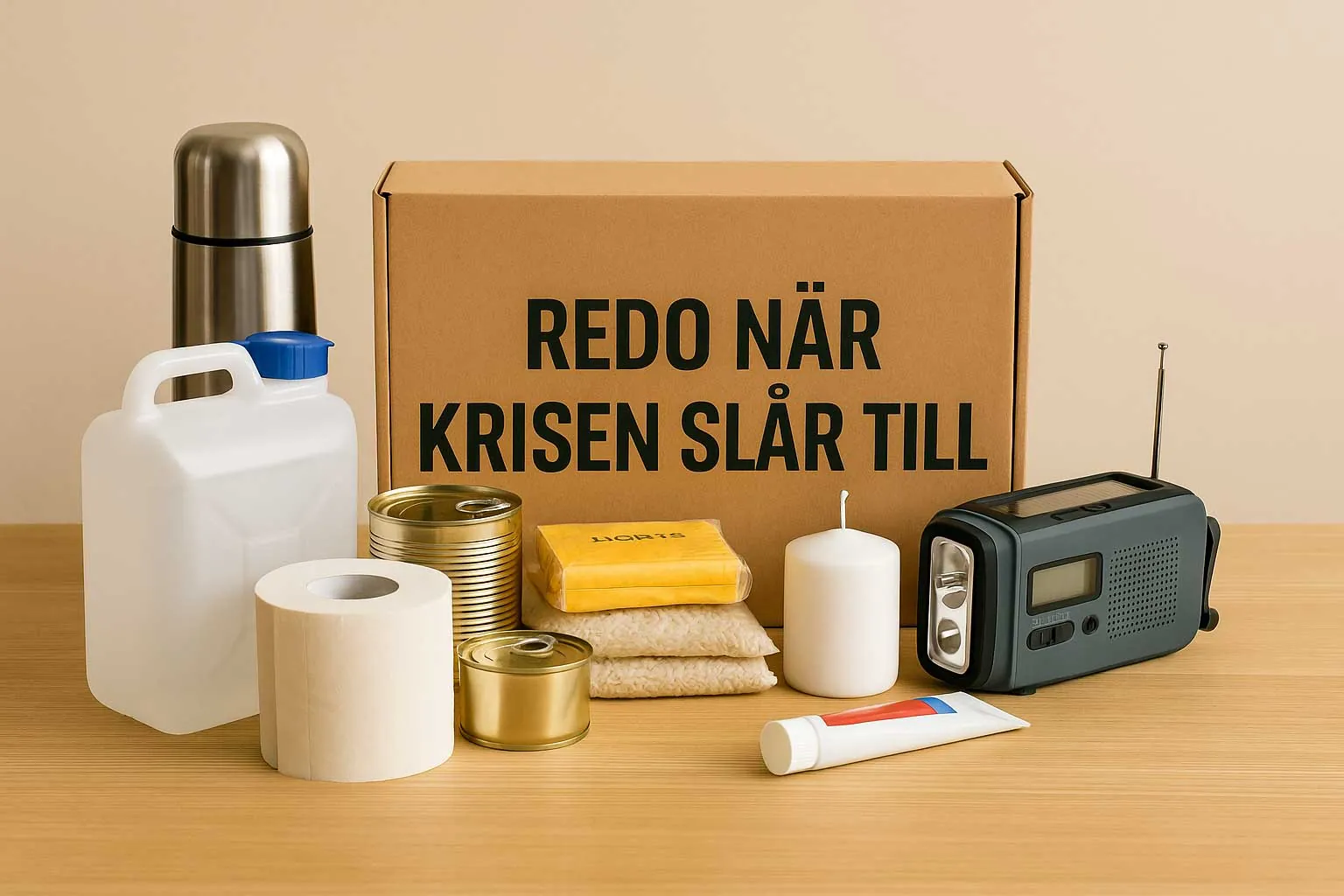 Checklista för hemberedskap och krislåda